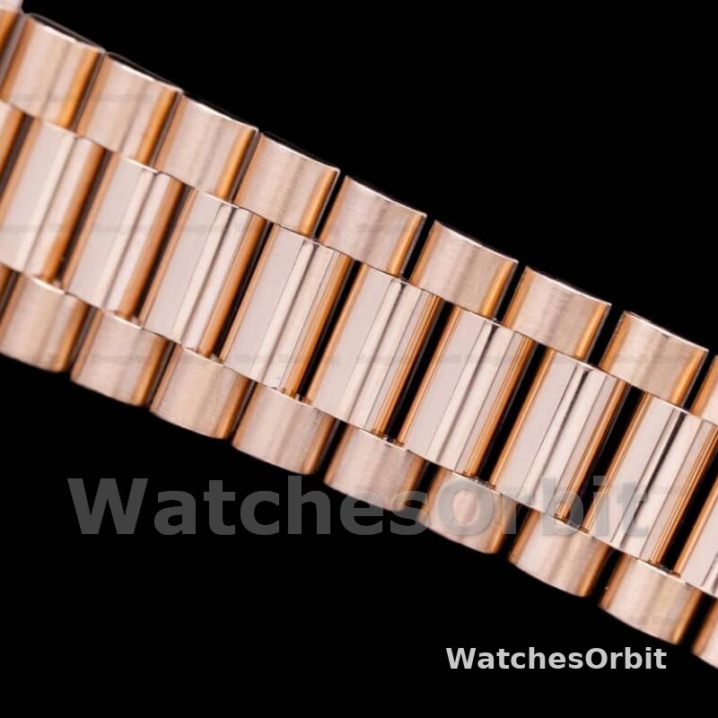 Rolex Day-Date 128235 Everose Gold Brown Ombre Diamond Dial 36MM Unisex Replica Watch