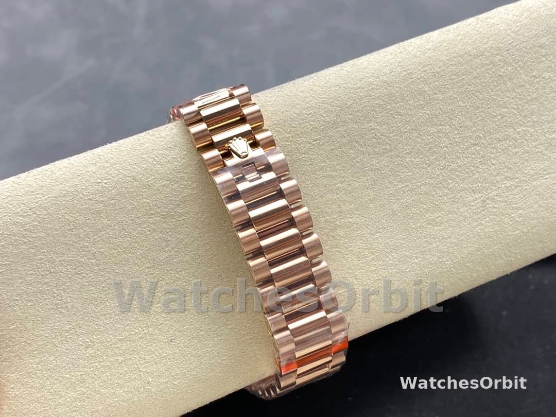 Rolex Day-Date 128235 Everose Gold MOP Dial 36MM Unisex Replica Watch