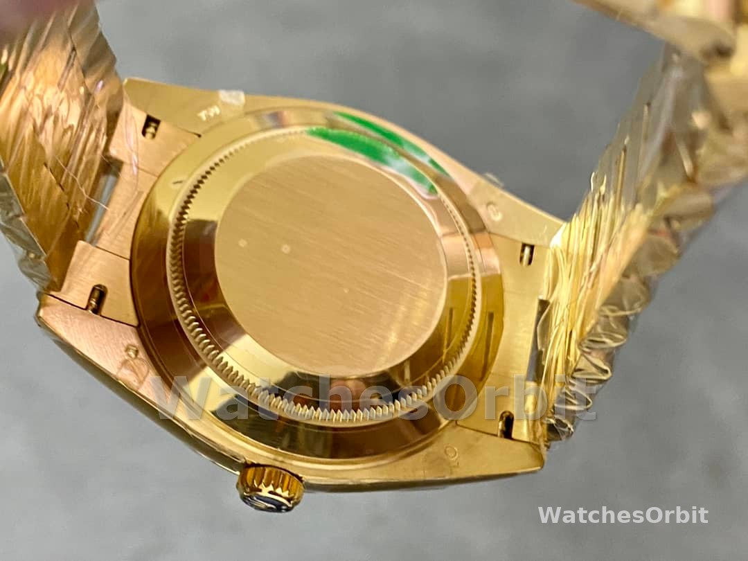 Rolex Day-Date 128238 Fluted Bezel Champagne Index Dial 36MM Unisex Replica Watch