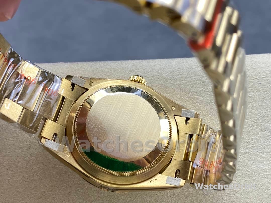 Rolex Day-Date 128238 Fluted Bezel White Roman Dial 36MM Replica Watch