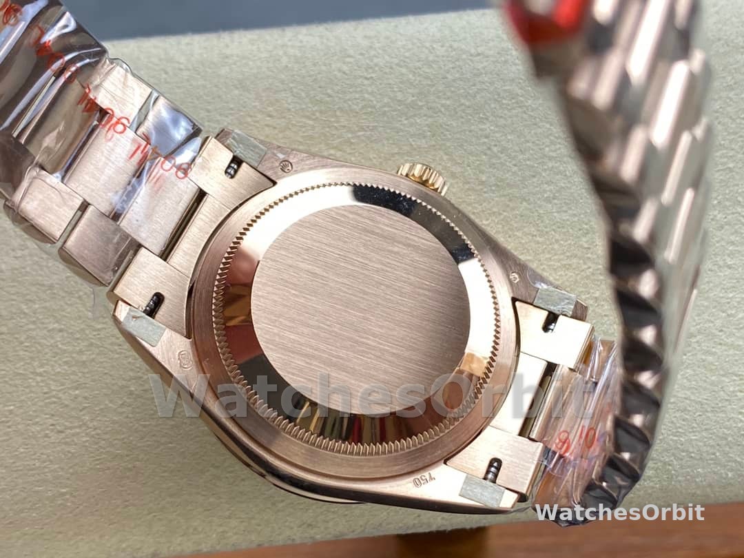 Rolex Day-Date 128345RBR Eisenkiesel dial Everose Gold 36MM Unisex Replica Watch