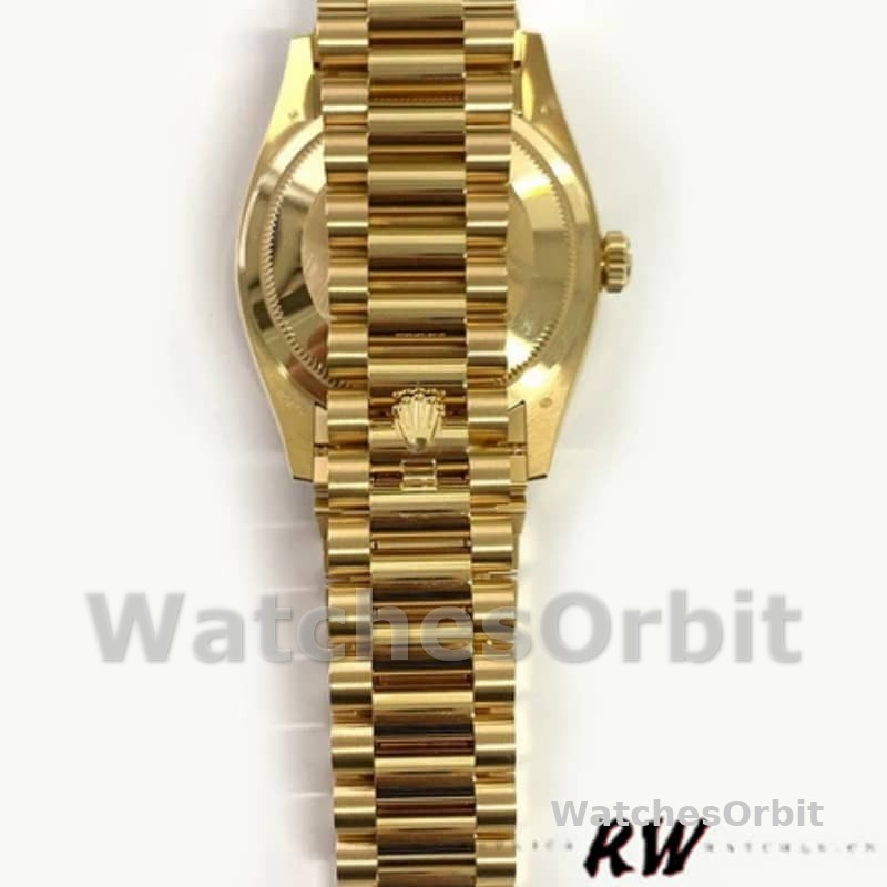 Rolex Day-Date 128348RBR Champagne Diamond Dial Yellow Gold 36MM Unisex Replica Watch