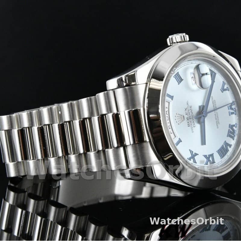 Rolex Day-Date 218206 Ice Blue Dial Platinum 41MM Mens Replica Watch