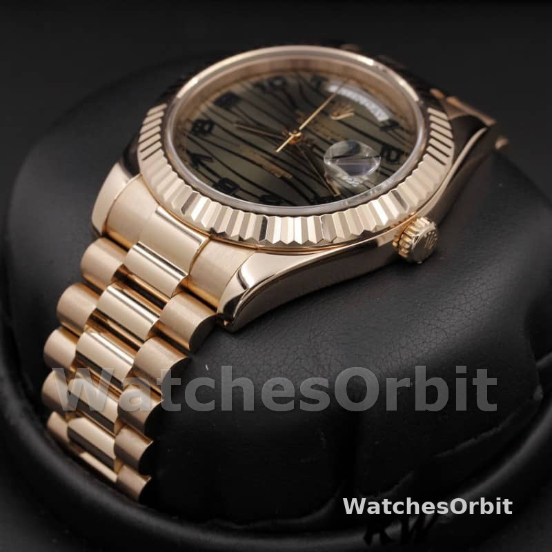 Rolex Day-Date 218235 Wave Bronze Dial Rose Gold 41MM Mens Replica Watch