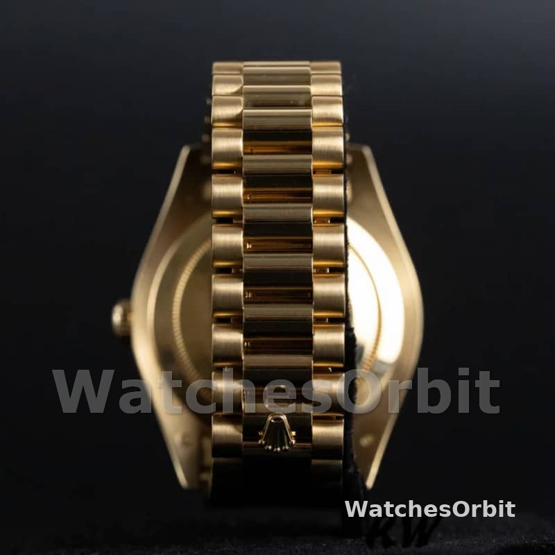 Rolex Day-Date 218238 Champagne Ruby Dial Yellow Gold 41MM Mens Replica Watch