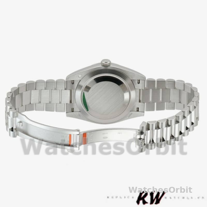 Rolex Day-Date 228206 Blue Roman Numeral Dial Platinum 40MM Mens Replica Watch
