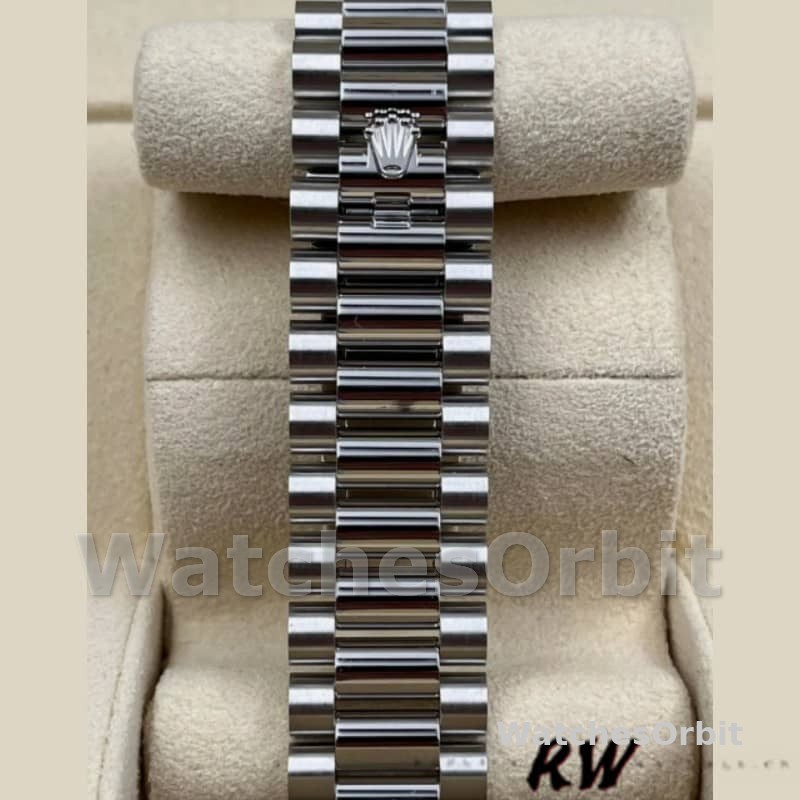 Rolex Day-Date 228206 Ice Blue Motif Dial Platinum 40MM Mens Replica Watch
