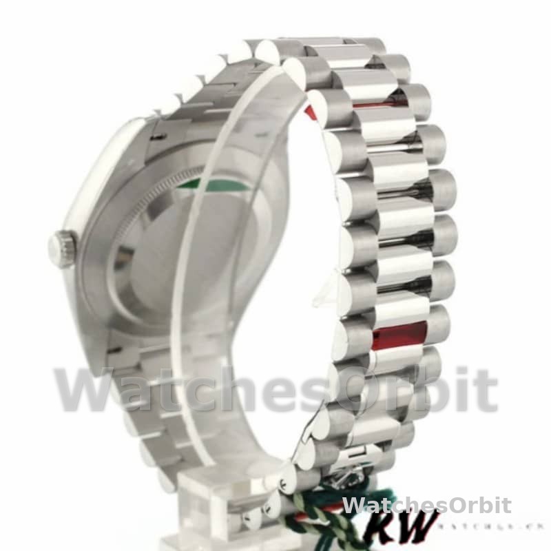 Rolex Day-Date 228206 Silver Roman Numeral Dial Platinum 40MM Mens Replica Watch