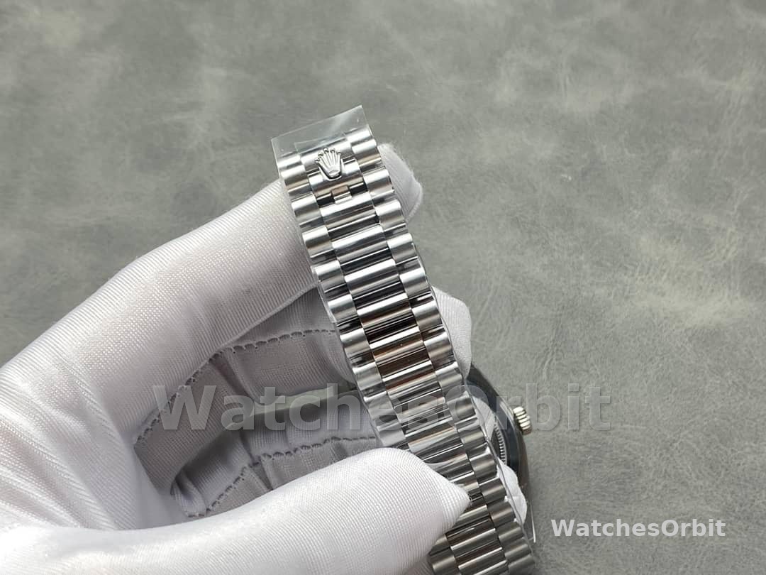 Rolex Day-Date 228239 Meteorite Grey Dial Fluted Bezel 40mm Mens Replica Watch
