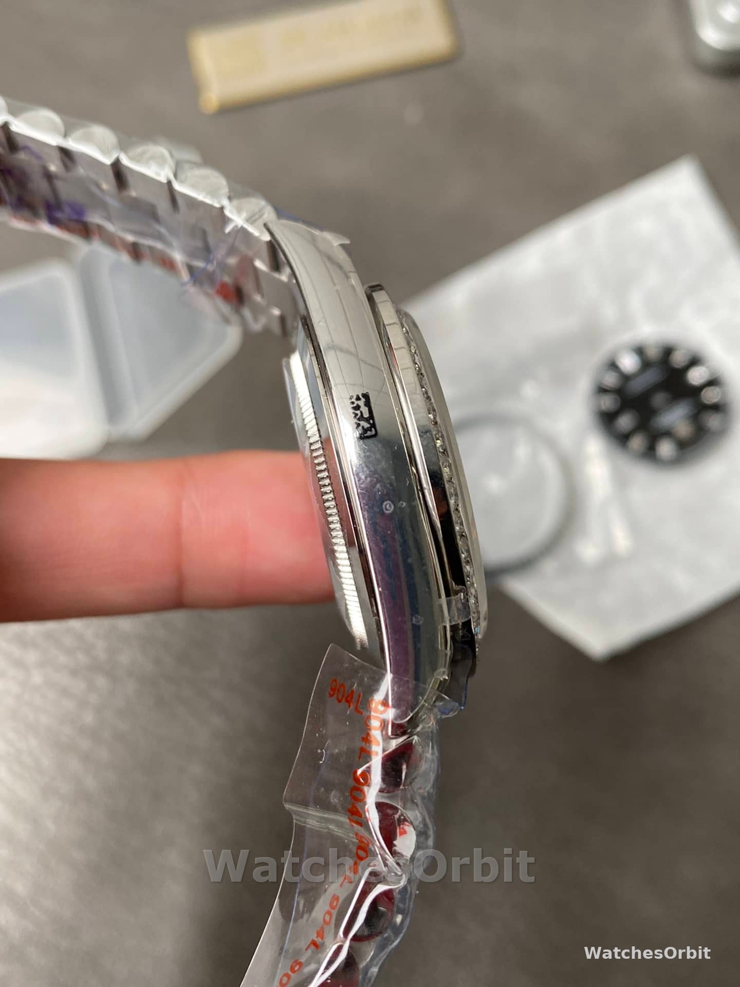 Rolex Day-Date 228349RBR Meteorite Dial Diamond Bezel 40mm Mens Replica Watch