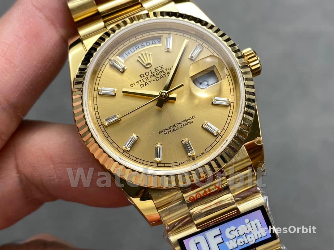 Rolex Day Date 36 Champagne Dial Yellow Gold Bracelet 128238 0132