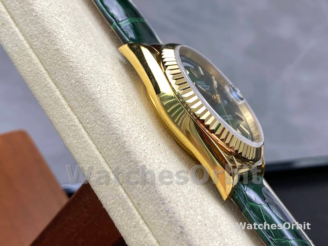 Rolex Day Date 36 Green Dial Solid 18k Yellow Gold 118138 0003
