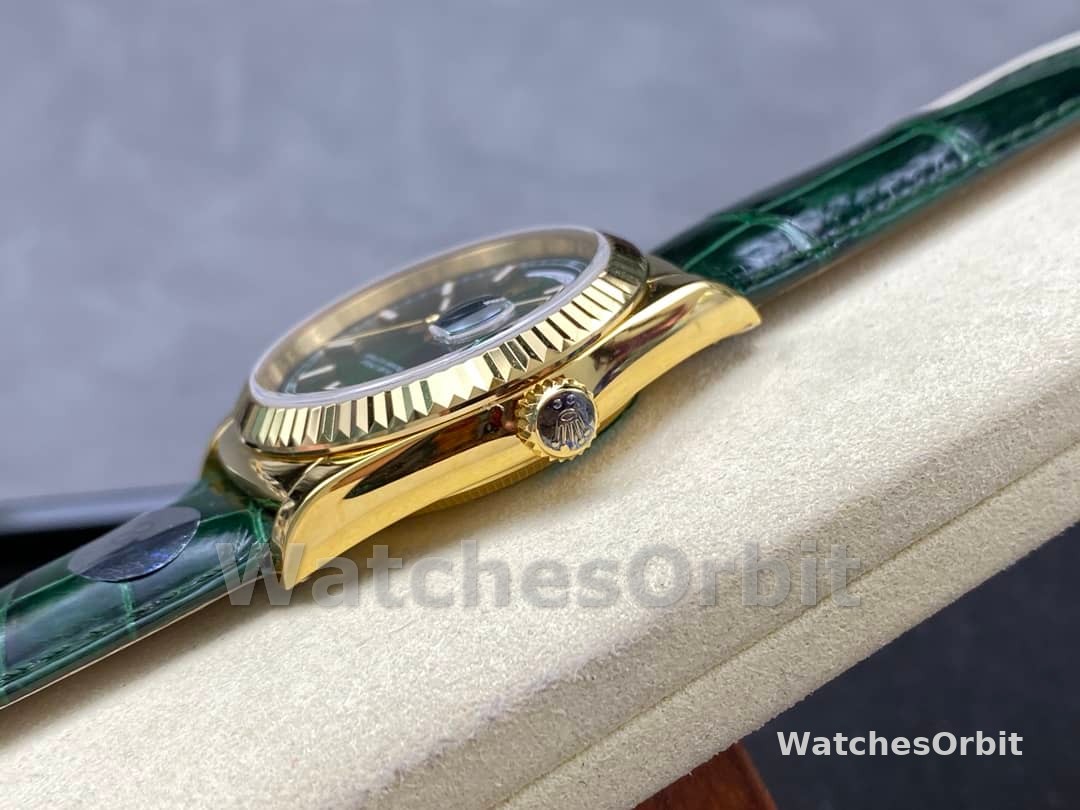 Rolex Day Date 36 Green Dial Solid 18k Yellow Gold 118138 0003