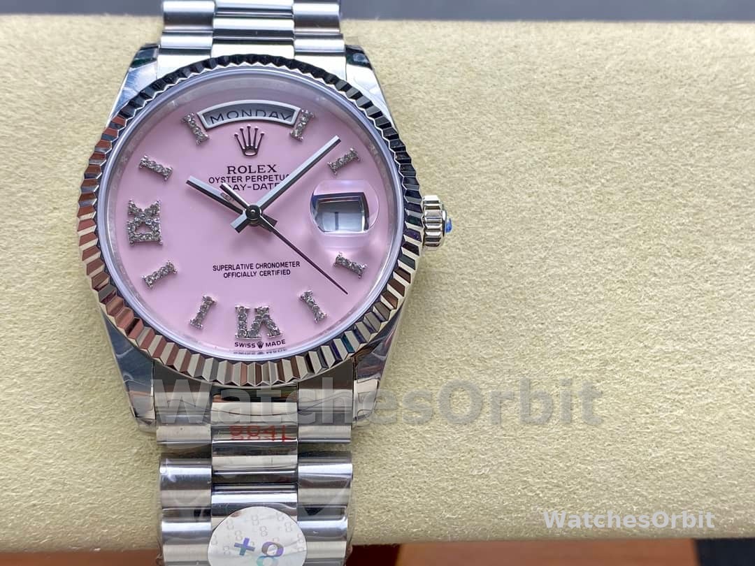 Rolex Day Date 36 Pink Roman m128236 0006