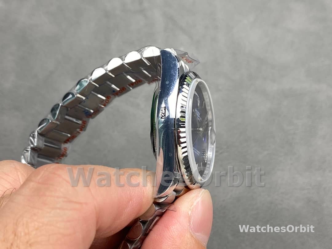 Rolex Day Date 36 White Gold Blue Ombre Dial M128236 0020