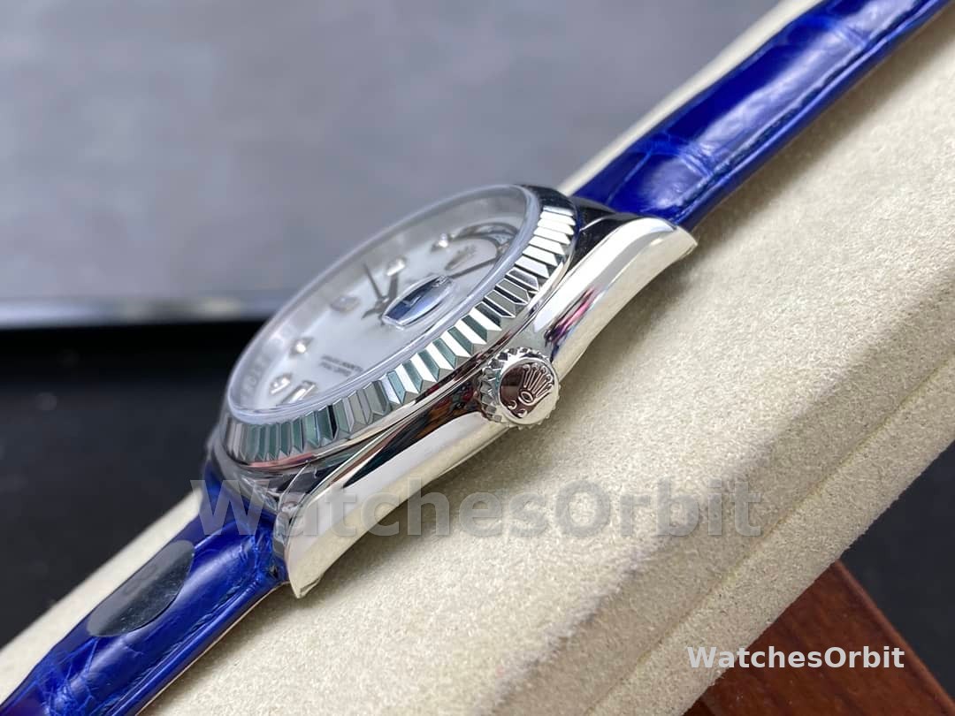 Rolex Day Date 36 White Gold Diamond Rhodium Dial 118139 0053