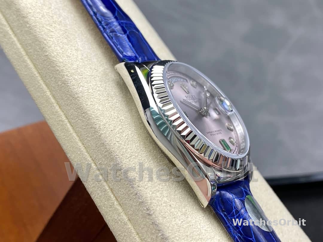 Rolex Day Date 36 White Gold Diamond Rhodium Dial 118139 0053