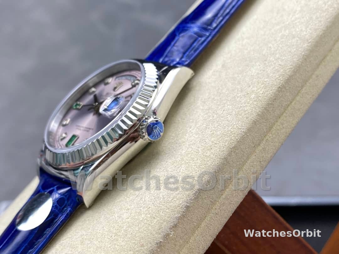Rolex Day Date 36 White Gold Diamond Rhodium Dial 118139 0053