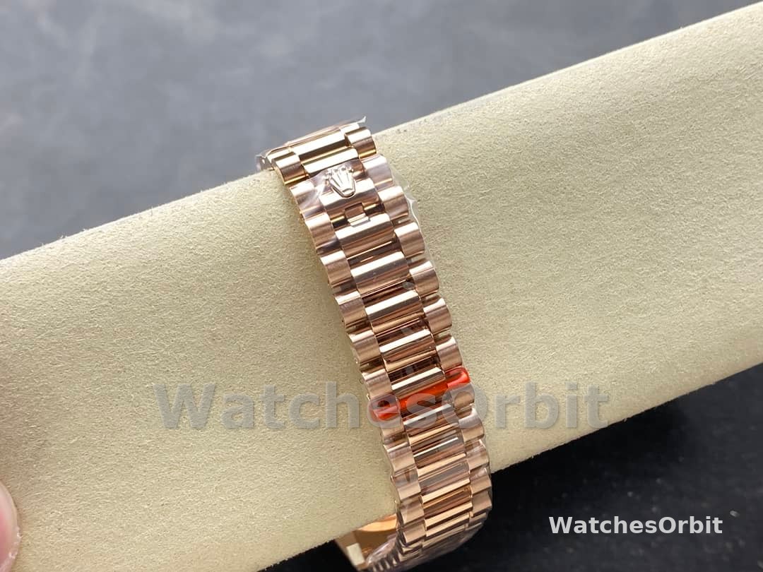 Rolex Day Date 36mm 128345RBR 0042 Diamond Paved Dial President Watch