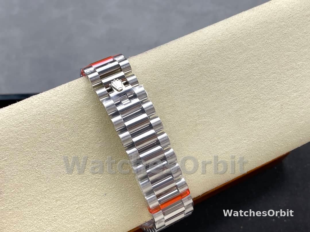 Rolex Day Date 36mm Platinum and Diamonds Bezel 128396tbr 0004
