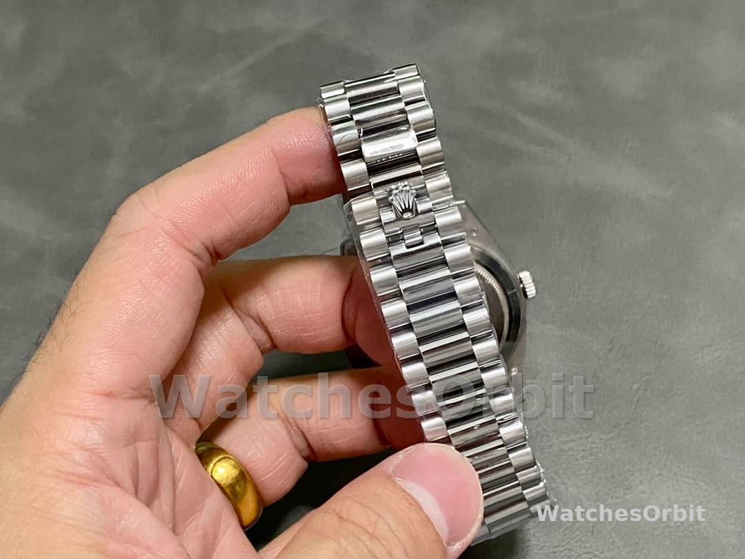 Rolex Day Date 40 Platinum Black Dial M228236 0003 Men's Watch