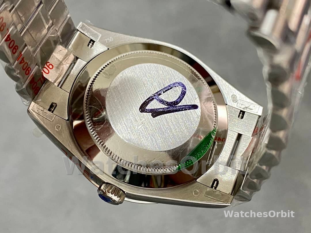 Rolex Day-Date 40mm Platinum Meteorite Baguette 228206 0036 Men's Watch