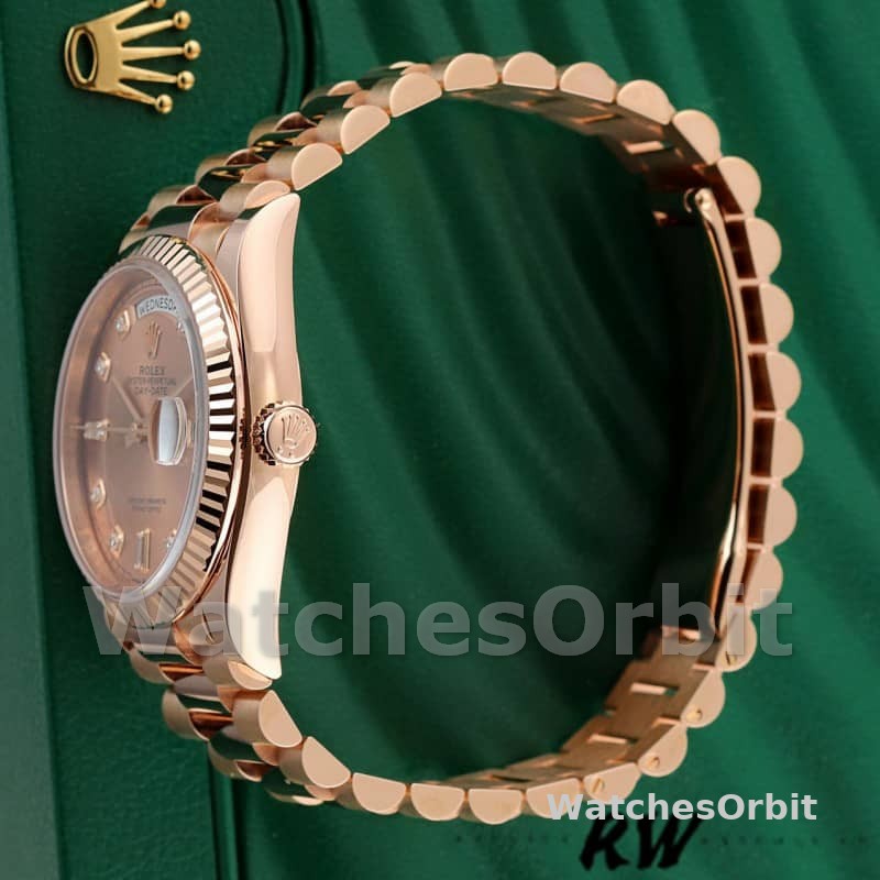 Rolex Day-Date m128235 0009 Everose Gold Pink Rose Dial 36MM Unisex Replica Watch