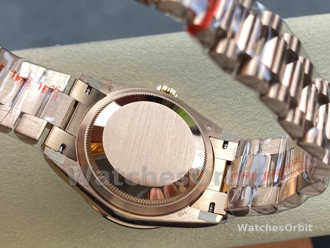 Rolex Day Date Oyster 36 mm Everose Gold Diamonds Bezel M128345RBR 0068