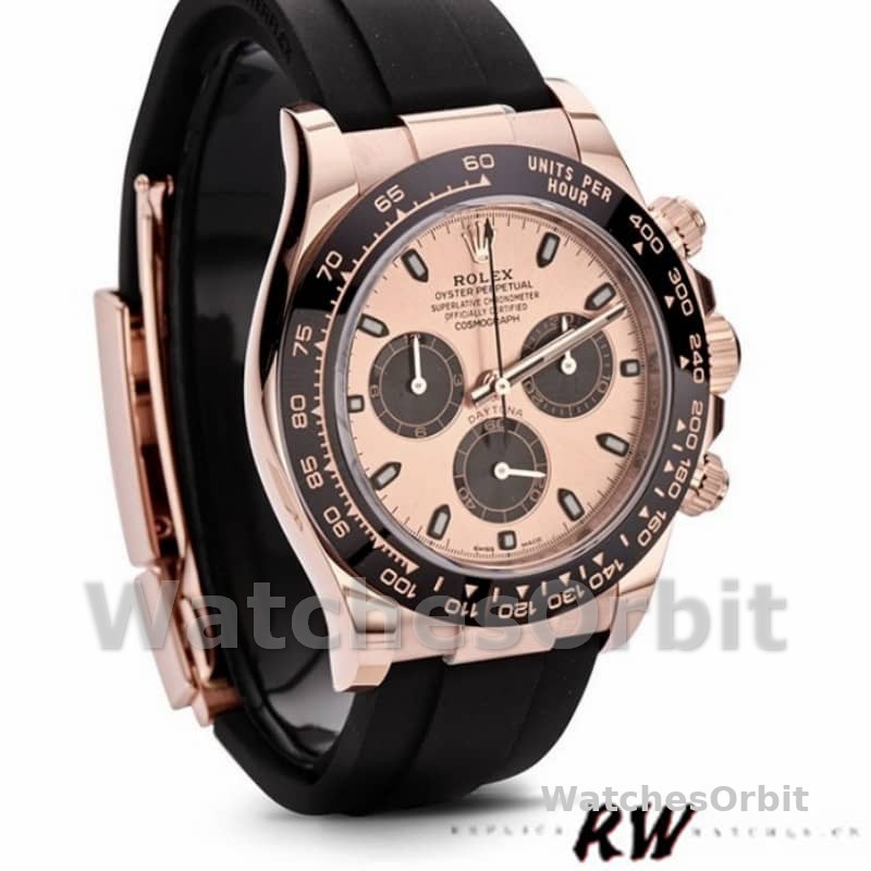 Rolex Cosmograph Daytona 116515LN Black Pink Dial 40mm Mens Replica Watch