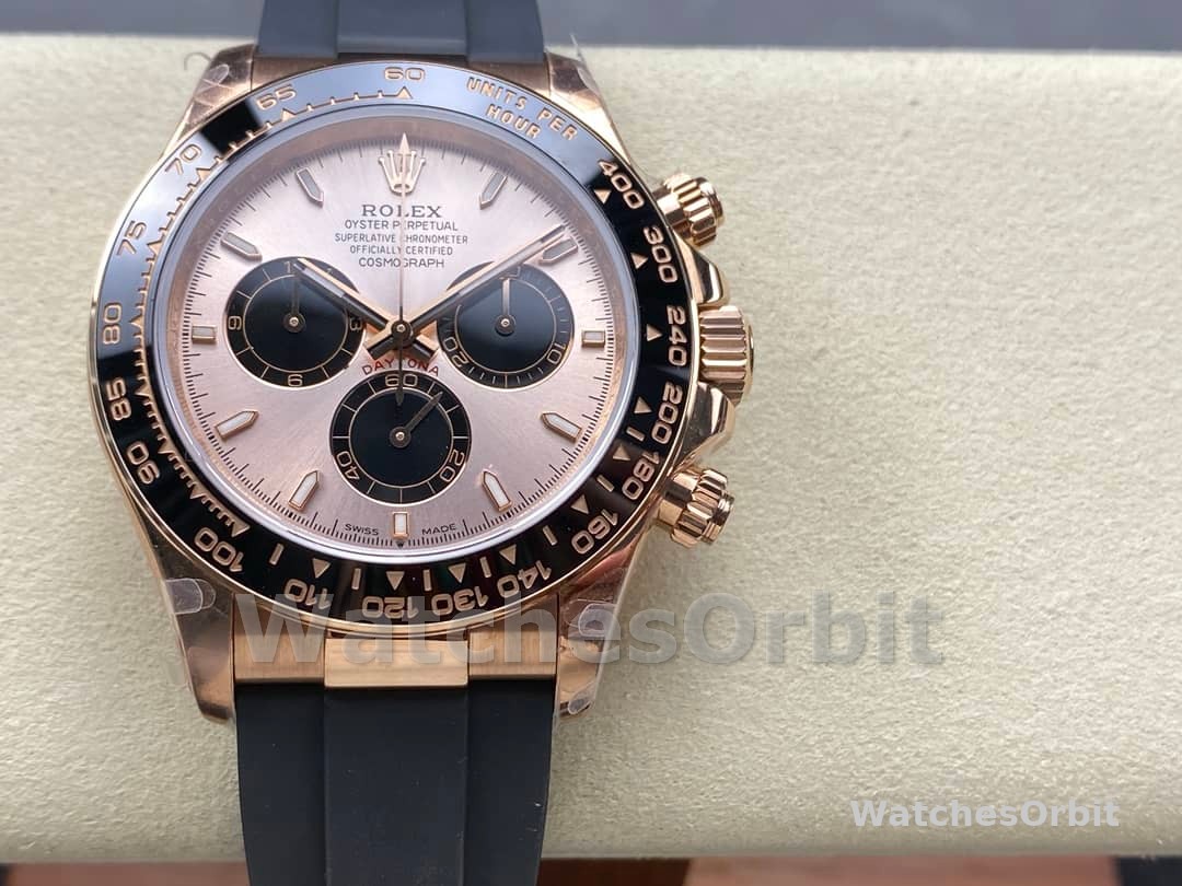 Rolex Cosmograph Daytona 116515LN Black Pink Dial 40mm Mens Replica Watch