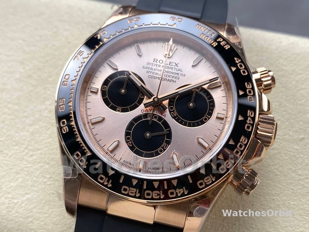 Rolex Cosmograph Daytona 116515LN Black Pink Dial 40mm Mens Replica Watch