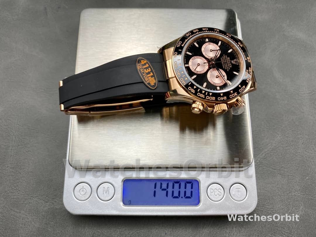 Rolex Cosmograph Daytona 116515LN Rose Gold Black Dial 40mm Mens Replica Watch