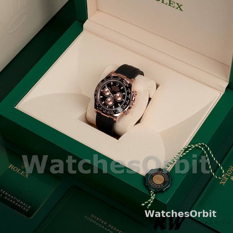 Rolex Cosmograph Daytona 116515LN Rose Gold Black Dial 40mm Mens Replica Watch
