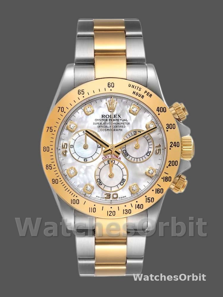 Rolex Cosmograph Daytona 116523 Diamond Mother of Pearl Dial 40mm Mens Replica Watch