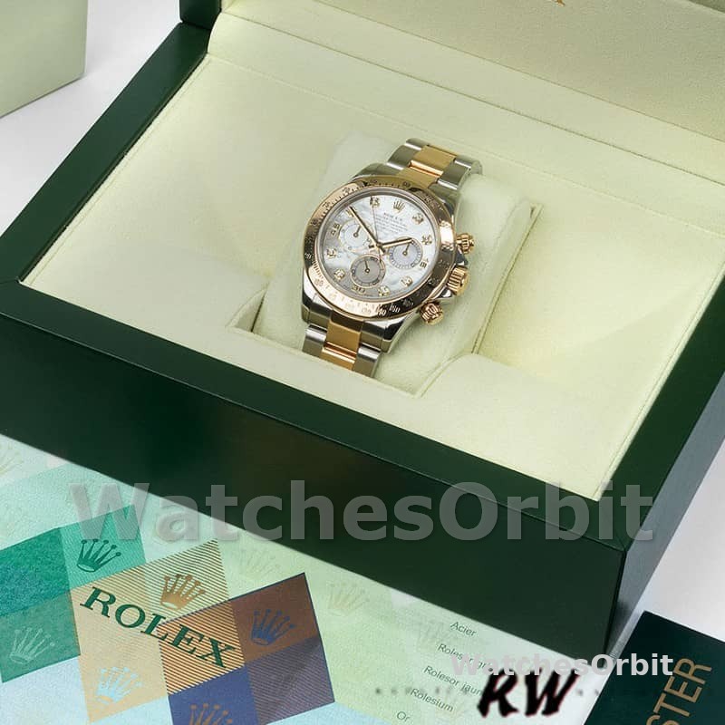 Rolex Cosmograph Daytona 116523 Diamond Mother of Pearl Dial 40mm Mens Replica Watch
