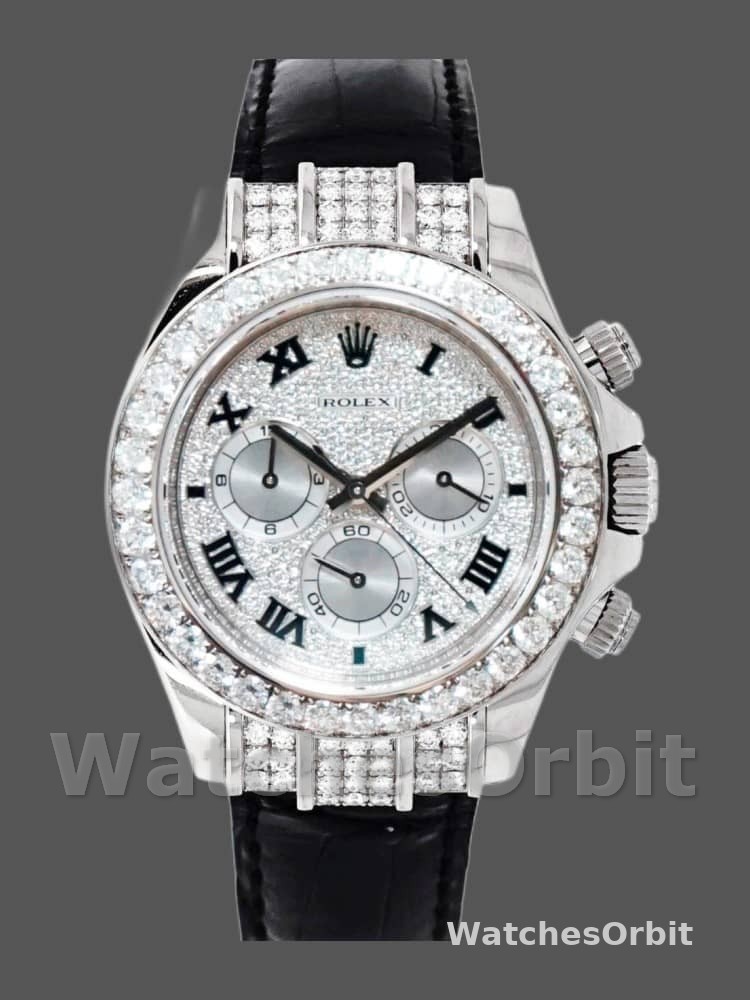 Rolex Cosmograph Daytona 116599 pave diamond dial 40mm Mens Replica Watch