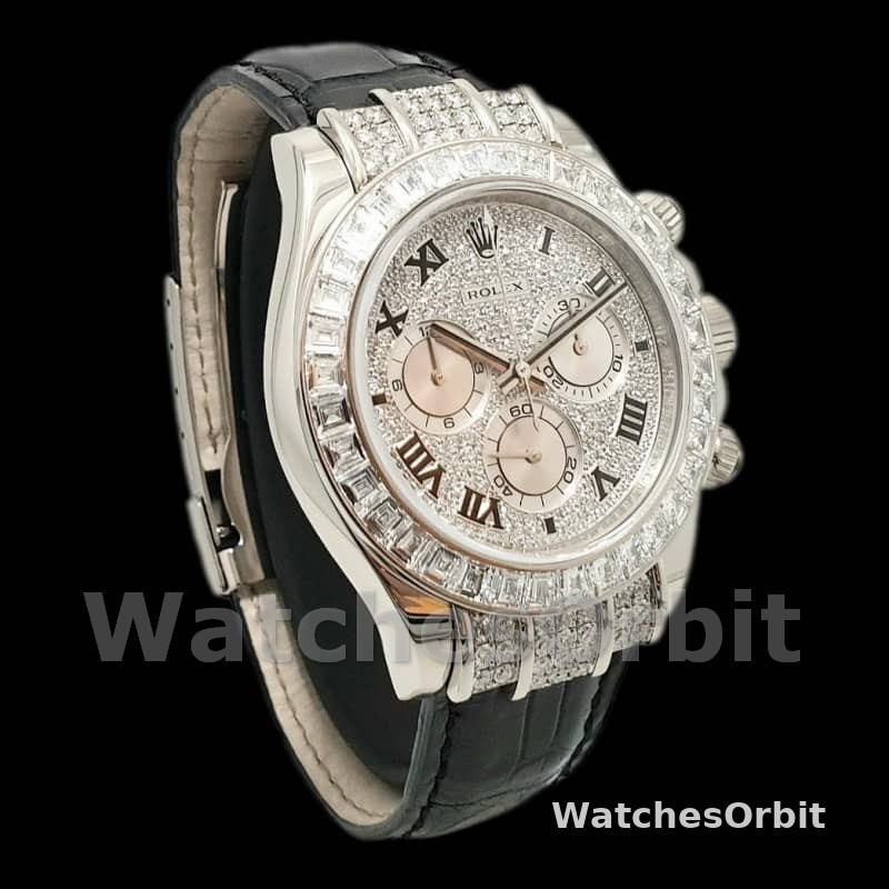 Rolex Cosmograph Daytona 116599 pave diamond dial 40mm Mens Replica Watch