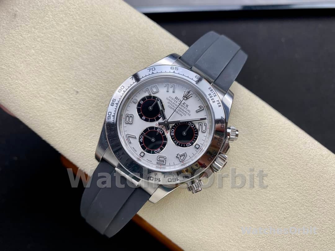 Rolex Cosmograph Daytona White Gold Case Panda Dial 116519 Men's Watch