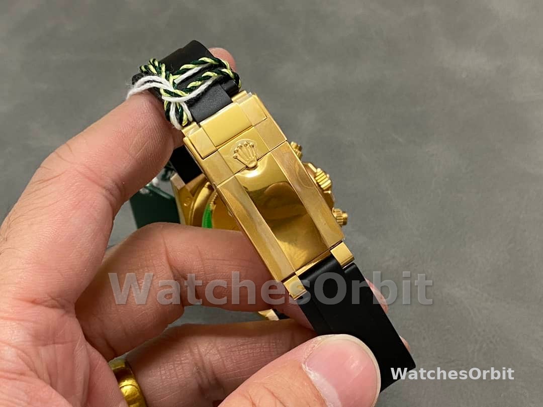 Rolex Daytona 116518LN Black Dial Rubber strap 40mm Mens Replica Watch