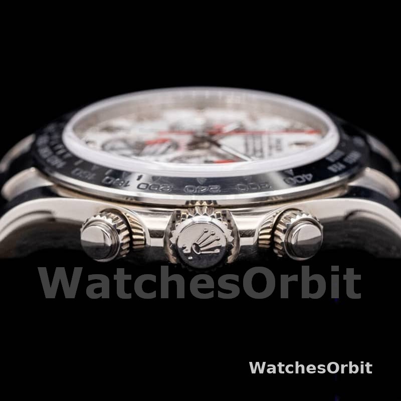 Rolex Daytona 116519 Black Leather strap Meteorite Dial 40mm Mens Replica Watch