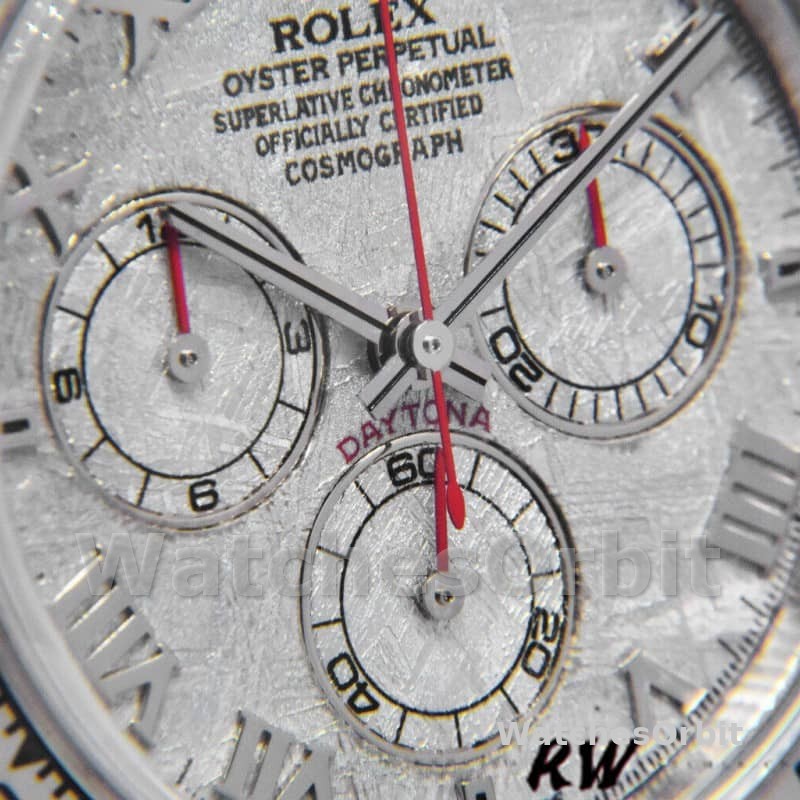 Rolex Daytona 116519 Blue Leather strap Meteorite Dial 40mm Mens Replica Watch