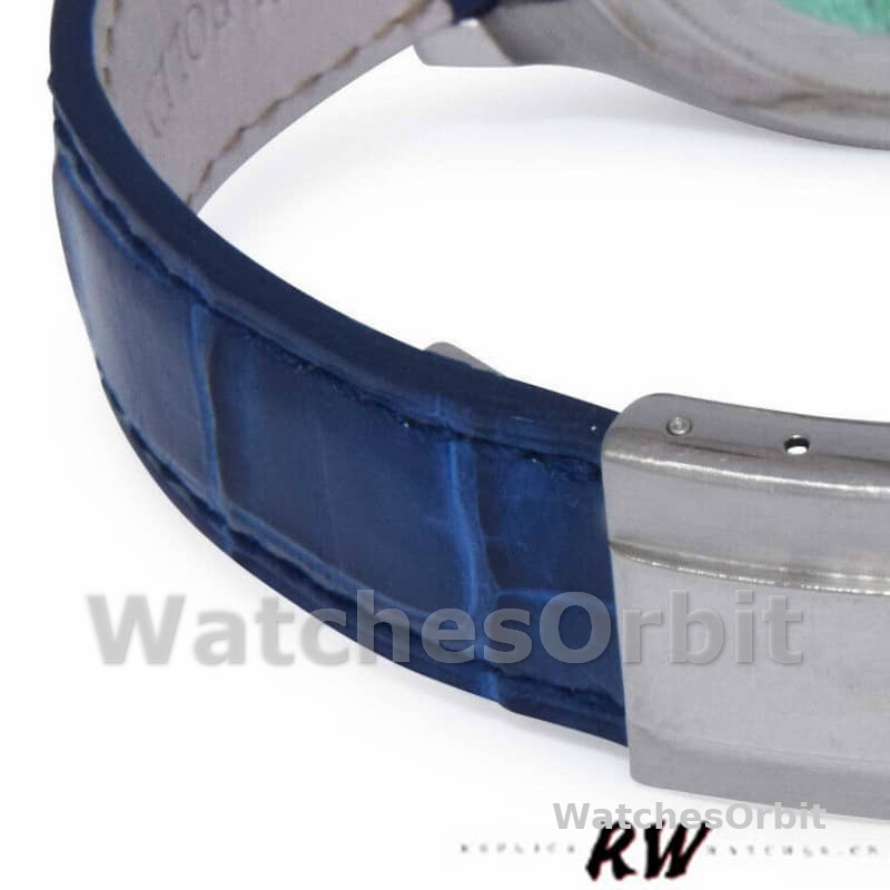 Rolex Daytona 116519 Blue Leather strap Meteorite Dial 40mm Mens Replica Watch