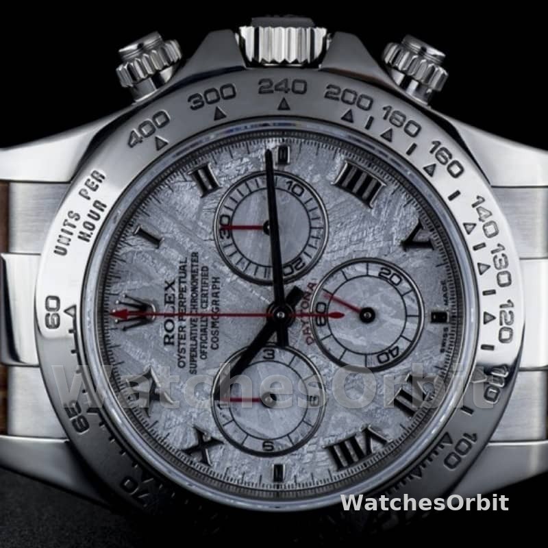 Rolex Daytona 116519 Brown Leather strap Meteorite Dial 40mm Mens Replica Watch