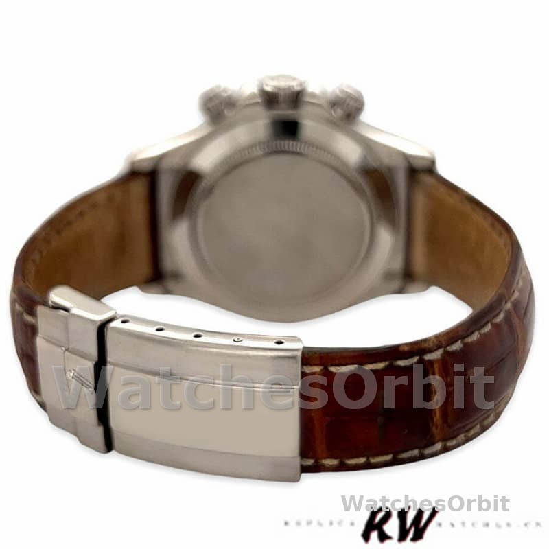 Rolex Daytona 116519 Brown Leather strap Meteorite Dial 40mm Mens Replica Watch