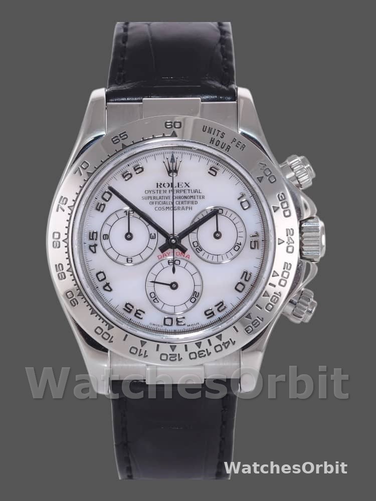 Rolex Daytona 116519 Mother of Pearl Arabic Dial 40mm Mens Replica Watch