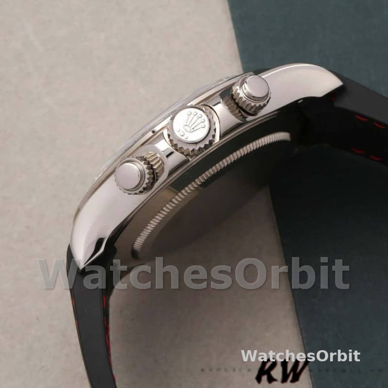 Rolex Daytona 116519 Panda Dial Black Rubber Strap 40mm Mens Replica Watch