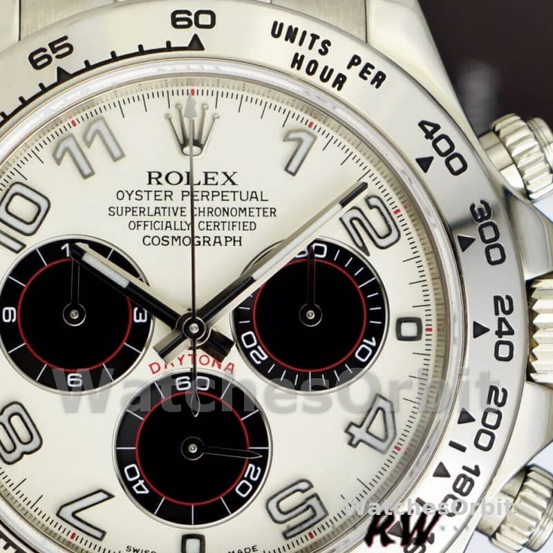 Rolex Daytona 116519 Panda Dial Brown Leather Strap 40mm Mens Replica Watch