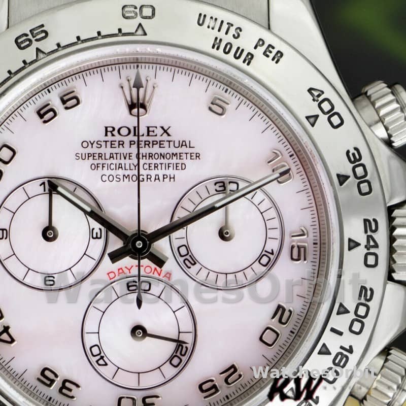 Rolex Daytona 116519 Rose MOP Arabic Pink Strap 40mm Mens Replica Watch
