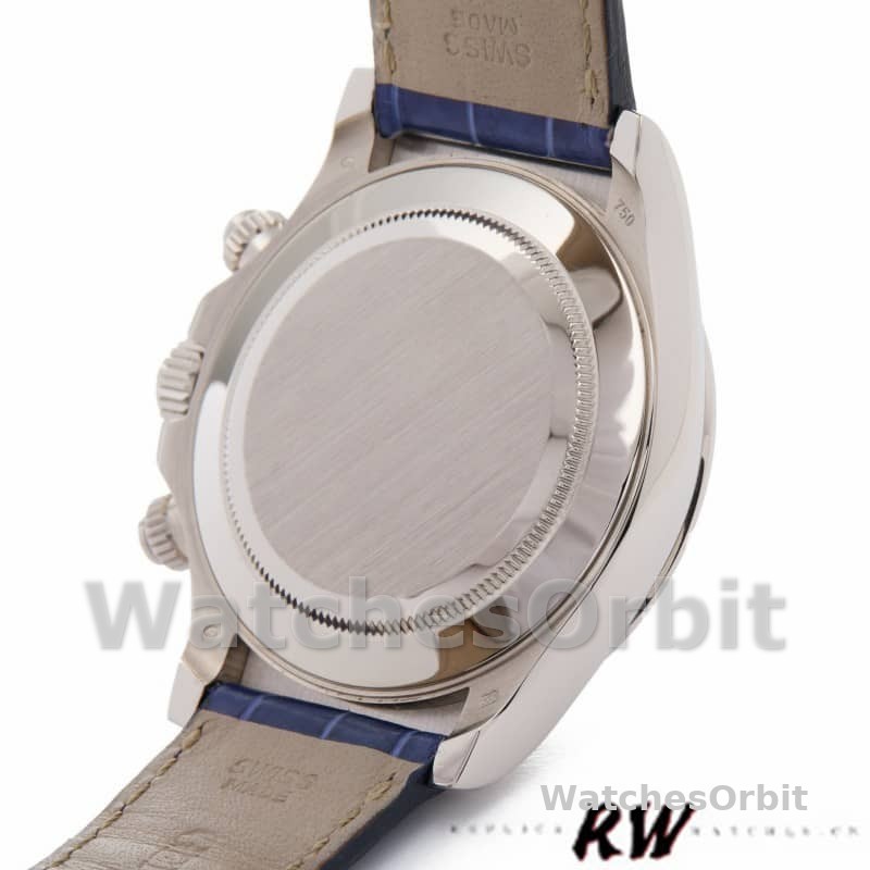 Rolex Daytona 116519 Sodalite Arabic Dial Blue Alligator Leather 40mm Mens Replica Watch