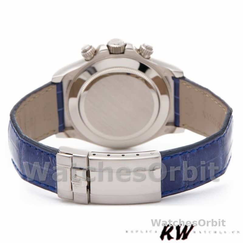 Rolex Daytona 116519 Sodalite Arabic Dial Blue Alligator Leather 40mm Mens Replica Watch